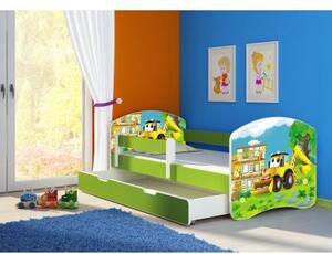 Dětská postel ACMA II BOX Zelená 180x80 + matrace zdarma, Barvy ACMA 42 - Traktor