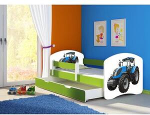 Dětská postel ACMA II BOX Zelená 180x80 + matrace zdarma, Barvy ACMA 42 - Traktor