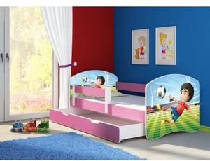 Dětská postel ACMA II BOX Růžová 140x70 + matrace zdarma, Barvy ACMA 19 - Superhrdina