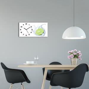 Moderní skleněné hodiny na stěnu Limetka pl_zsp_60x30_f_102715406