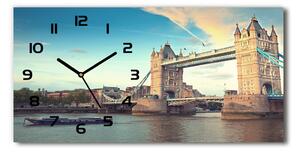 Skleněné hodiny na stěnu Tower Bridge Londýn pl_zsp_60x30_f_102882604