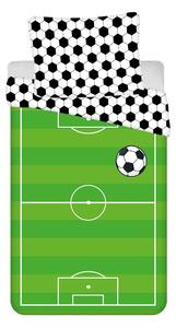 Zelené bavlněné dětské povlečení na jednolůžko 140x200 cm Football – Jerry Fabrics