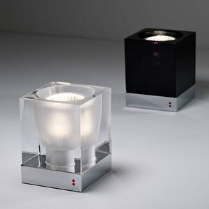 Fabbian Cubetto stolní lampa E14 chrom/čirá