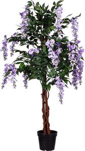 PLANTASIA 85195 Umělý strom Vistárie 120 cm, modrofialové květy