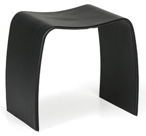 Dřevěná stolička BENTWOOD II, eko kůže, černá