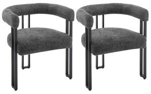 Jídelní židle - Židle do jídelny - Kuchyňské židle - 2 kusy - Moderní styl - Ergonomické - s opěradlem