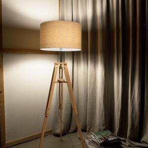 Stojací lampa Ideal Lux Klimt PT1 137827 1x60W E27 - dřevo
