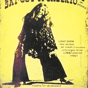 Kovová cedule Janis Joplin