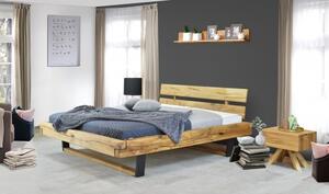 Moderní postel z masívu dub na nohách, Laura 180 x 200 cm