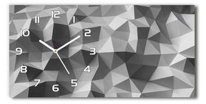 Skleněné hodiny na stěnu Abstrakce trojúhelníky pl_zsp_60x30_f_105539676