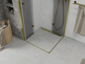 Mexen Lima Duo skládací sprchový kout 100 x 100 cm, Průhledné, Zlatá