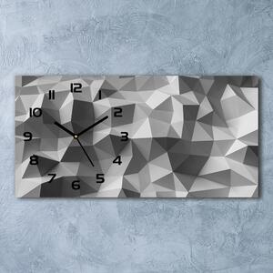 Skleněné hodiny na stěnu Abstrakce trojúhelníky pl_zsp_60x30_f_105539676