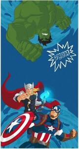 Carbotex dětské pončo Avengers Kapitán Amerika a Thor 55x110 cm