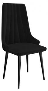 Moderní čalouněná židle ST93, Barva: černá, Potah: Magic Velvet 2258 Mirjan24 5903211142321
