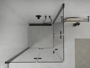 Mexen Lima Duo skládací sprchový kout 70 x 70 cm, Průhledné, Černá