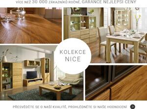 Moderní nábytek do obýváku z dubu Nice
