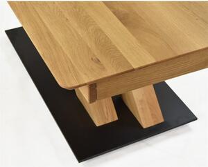 Jídelní stůl s jednou nohou, dub masiv, Tondern XL