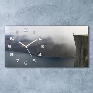 Skleněné hodiny na stěnu tiché Norsko útes pl_zsp_60x30_f_106891246