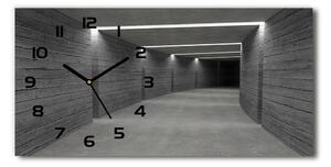 Skleněné hodiny na stěnu tiché Betonový tunel pl_zsp_60x30_f_10670062