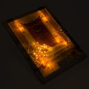 Nexos 74531 Nástěnná malba Štědrý den, 36 LED, 30 x 40 cm