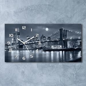 Skleněné hodiny na stěnu Manhattan New York pl_zsp_60x30_f_111515622