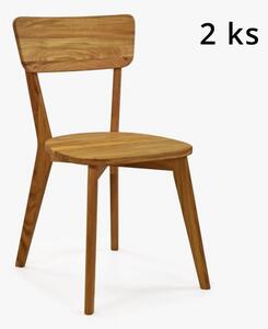 Masivní dřevěná židle z dubu, Noci sada 2 ks