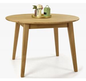 Kulatý dřevěný stůl a židle
