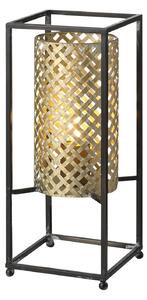 Stolní lampa Petrolio, černá / zlatá, výška 37 cm