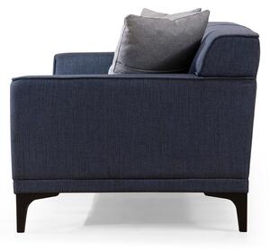 Designová 3-místná sedačka Dellyn 212 cm modrá