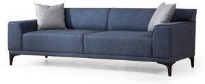 Designová 3-místná sedačka Dellyn 212 cm modrá