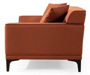 Designová 3-místná sedačka Dellyn 212 cm oranžová