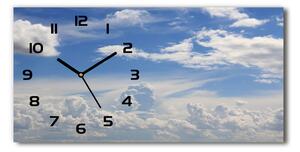 Skleněné hodiny na stěnu Mraky na nebi pl_zsp_60x30_f_115551342