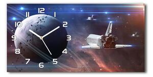 Skleněné hodiny na stěnu Vesmírná loď pl_zsp_60x30_f_115591657
