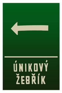 Ceduľa Únikový Žebřík - Retro plechové cedule