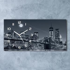 Skleněné hodiny na stěnu Manhattan New York pl_zsp_60x30_f_117559535