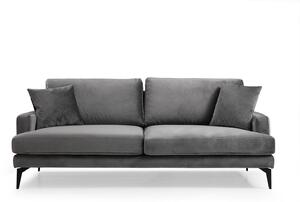 Designová 3-místná sedačka Fenicia 205 cm šedá
