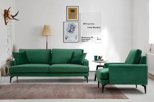 Designová 3-místná sedačka Fenicia 205 cm zelená