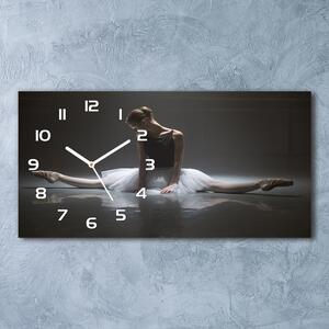 Moderní skleněné hodiny na stěnu Baletka pl_zsp_60x30_f_120080583