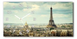 Skleněné hodiny na stěnu Eiffelova věž Paříž pl_zsp_60x30_f_120415657