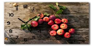 Skleněné hodiny na stěnu Jablka na stole pl_zsp_60x30_f_121264819