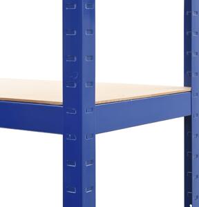 Skladové regály 2 ks - modré | 80x40x160 cm