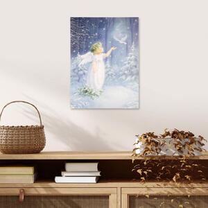 Nexos 86791 Nástěnná malba anděl strážný, 40 LED, 30 x 40 cm