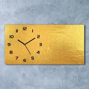Skleněné hodiny na stěnu Zlatá folie pozadí pl_zsp_60x30_f_123223557