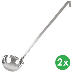 Naběračka GASTRO, 55 cm, 0,75 l, nerez, 2 ks