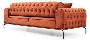 Designová 3-místná sedačka Tamarice 230 cm oranžová
