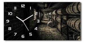 Skleněné hodiny na stěnu tiché Sudy bourbon pl_zsp_60x30_f_124196585