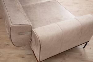 Designová 3-místná sedačka Tamarice II 230 cm krémová - Skladem