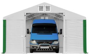 Garážový stan 5x8x2,5m střecha PVC 560g/m2 boky PVC 500g/m2 konstrukce ZIMA Bílá Bílá Bílé