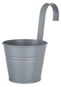 ZINC Květináč na zavěšení 13 cm - šedá
