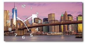Skleněné hodiny na stěnu Manhattan New York pl_zsp_60x30_f_127196393
